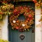 12 Pcs Fall Pumpkin Hanging Ornament 2 Inches Velvet Pumpkins